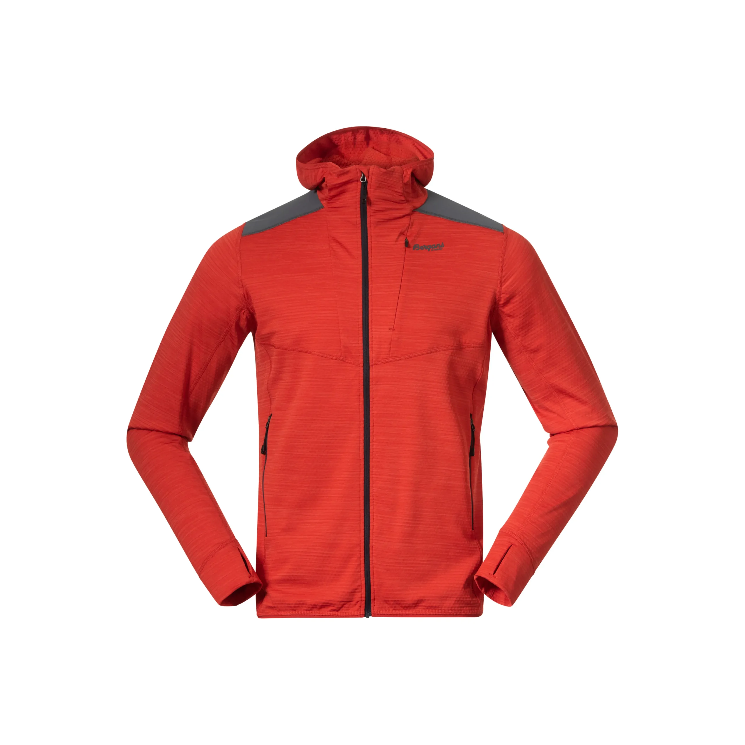 Discount Bergans Rabot Active Mid Hood Jacket - Dark Brick