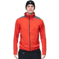 Discount Bergans Rabot Active Mid Hood Jacket - Dark Brick