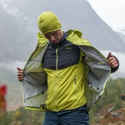 Cheap Bergans Rabot Active Mid Hood Jacket - Green Oasis / Solid Charcoal