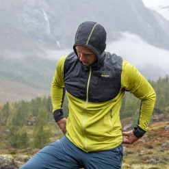 Cheap Bergans Rabot Active Mid Hood Jacket - Green Oasis / Solid Charcoal