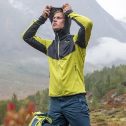 Cheap Bergans Rabot Active Mid Hood Jacket - Green Oasis / Solid Charcoal