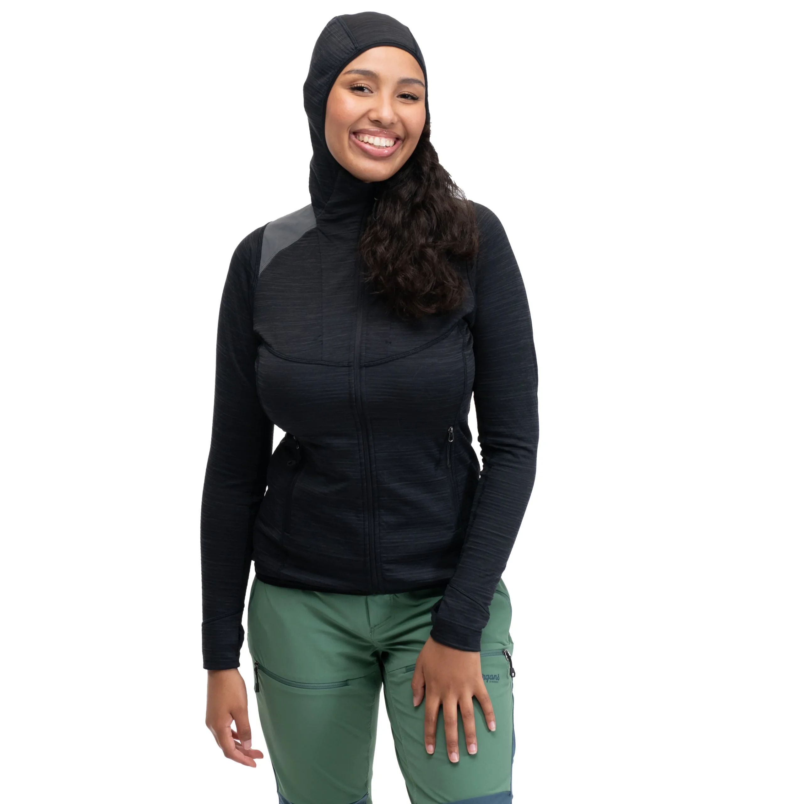 Discount Bergans Rabot Active Mid Hood W Jacket - Black