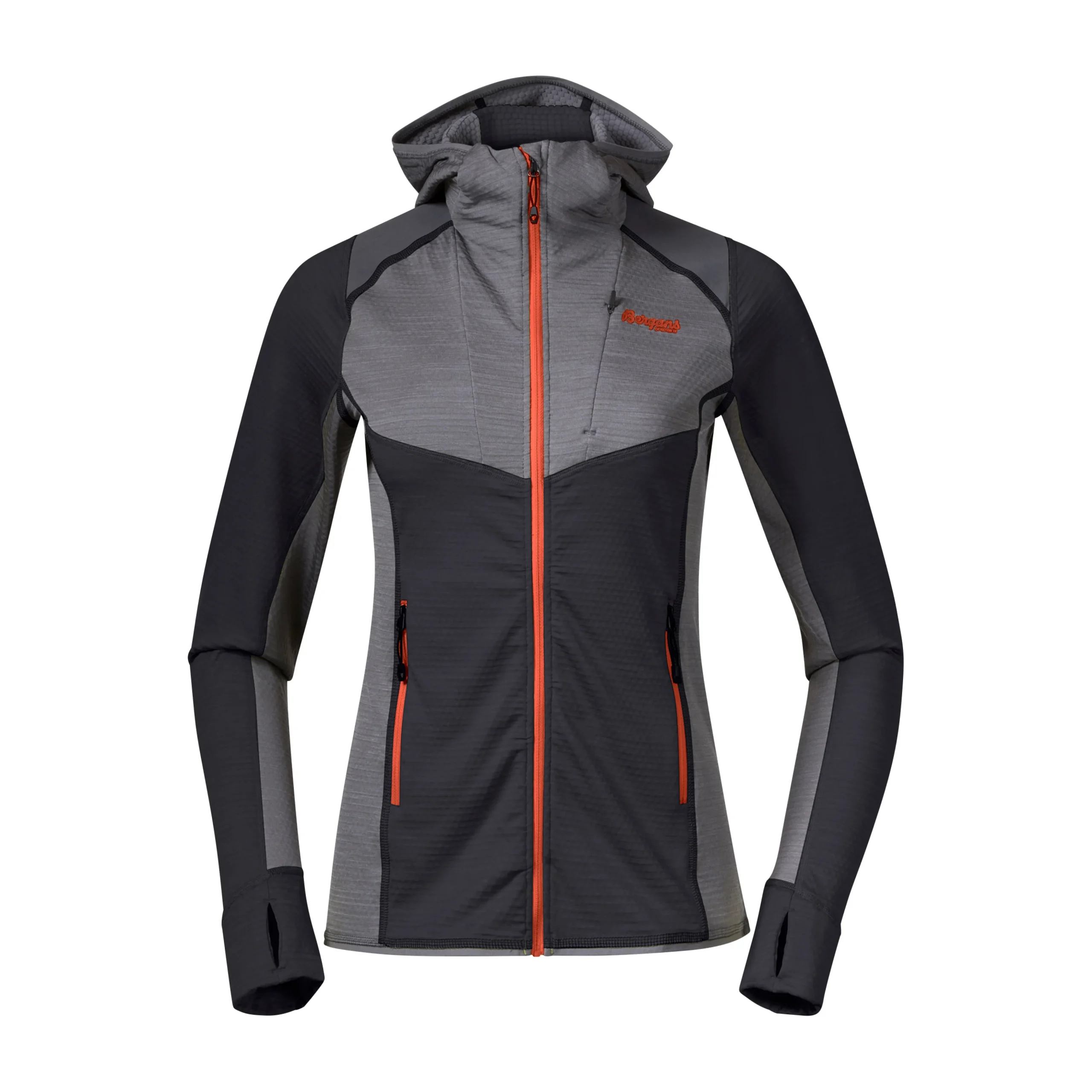 Fashion Bergans Rabot Active Mid Hood W Jacket - Solid Charcoal / Solid Grey