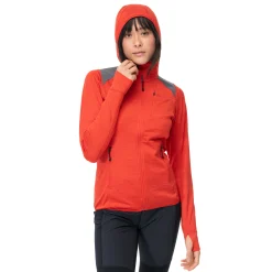 Best Sale Bergans Rabot Active Mid Hood W Jacket - Dark Brick