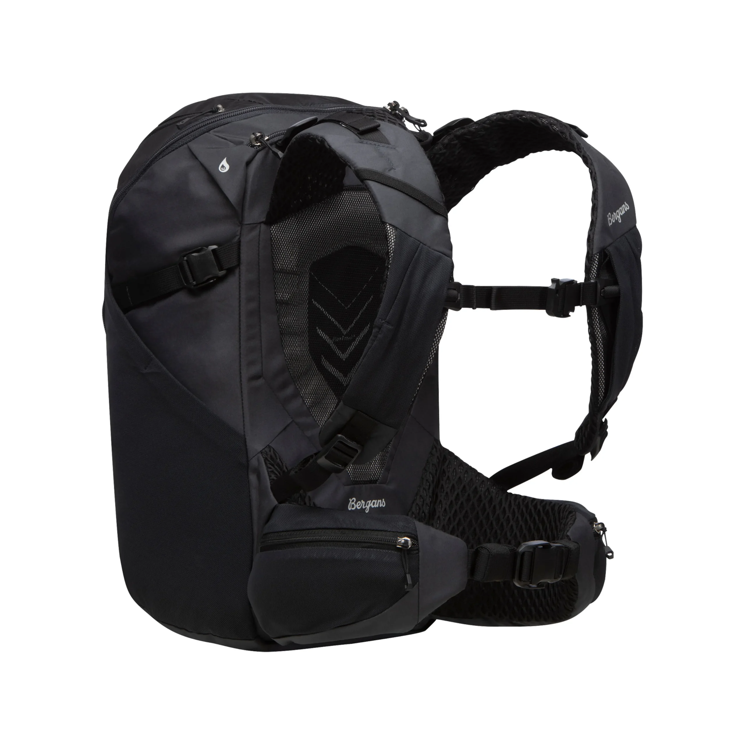 Shop Bergans Rabot Daypack 27 M/L - Black / Dark Shadow Grey