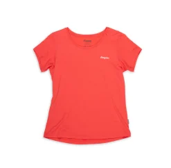 Sale Bergans Rabot Emblem Wool Tee Women - Fire Red