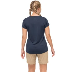 Flash Sale Bergans Rabot Emblem Wool Tee Women - Navy Blue