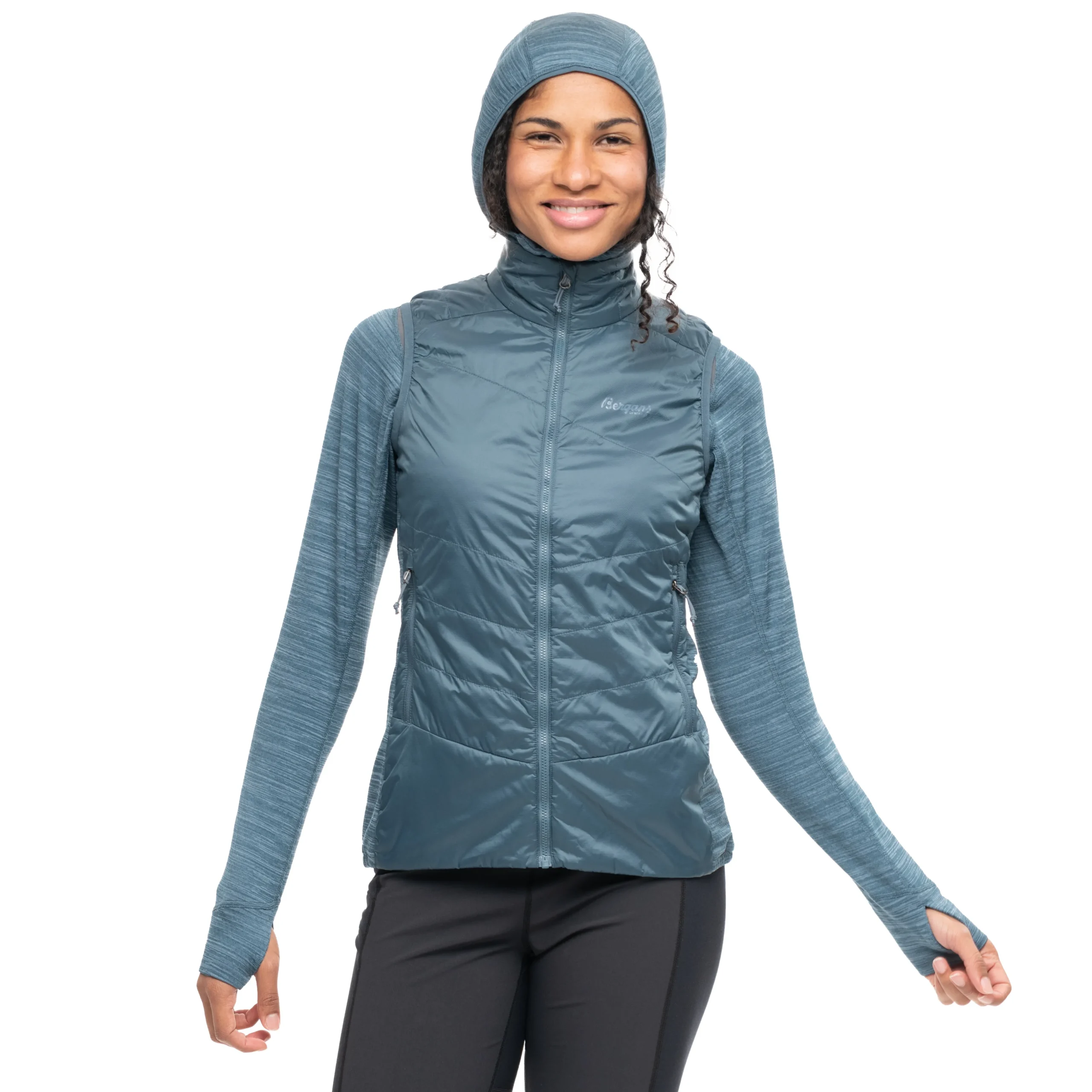 Clearance Bergans Rabot Insulated Hybrid Vest Women - Orion Blue