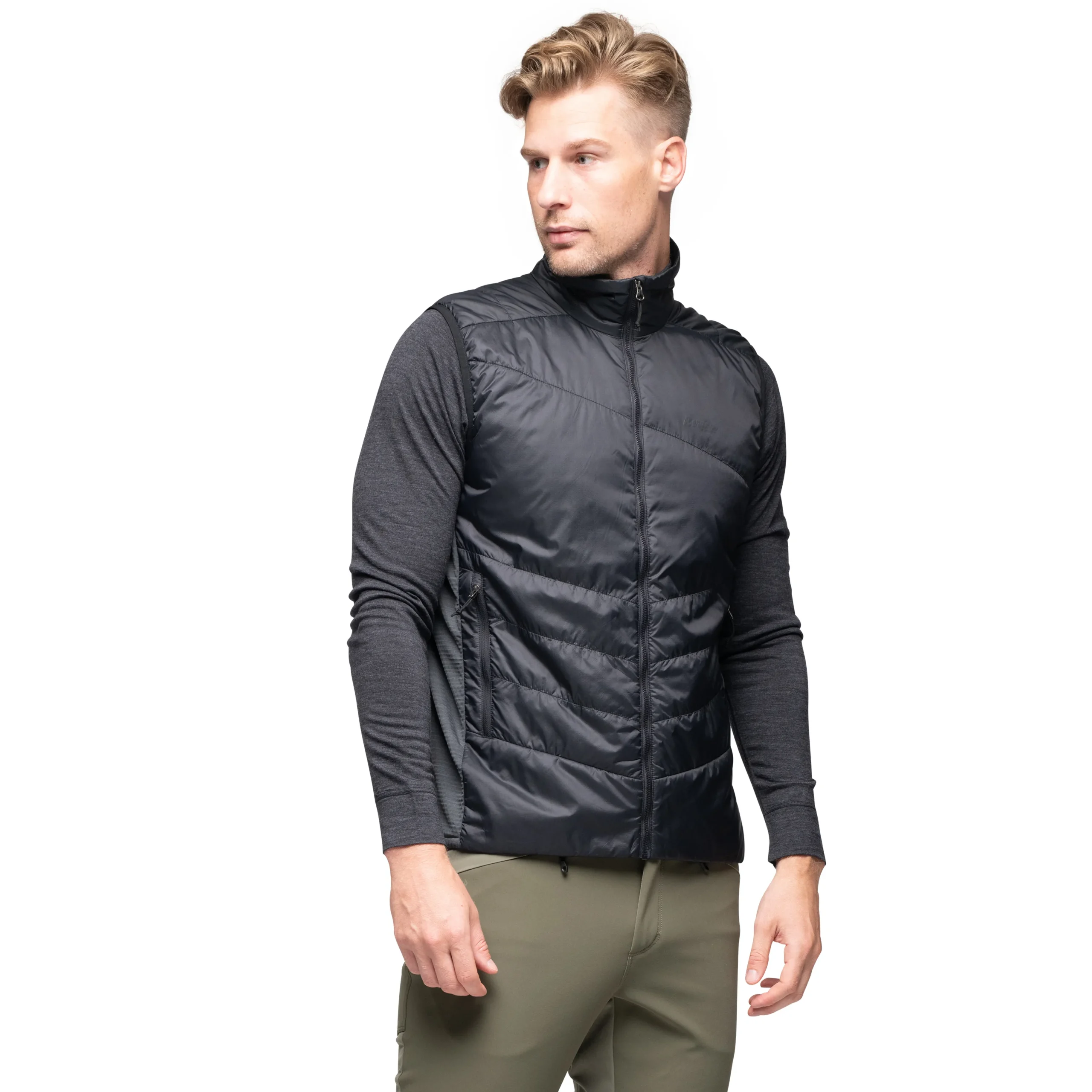 Best Sale Bergans Rabot Insulated Hybrid Vest Men - Black