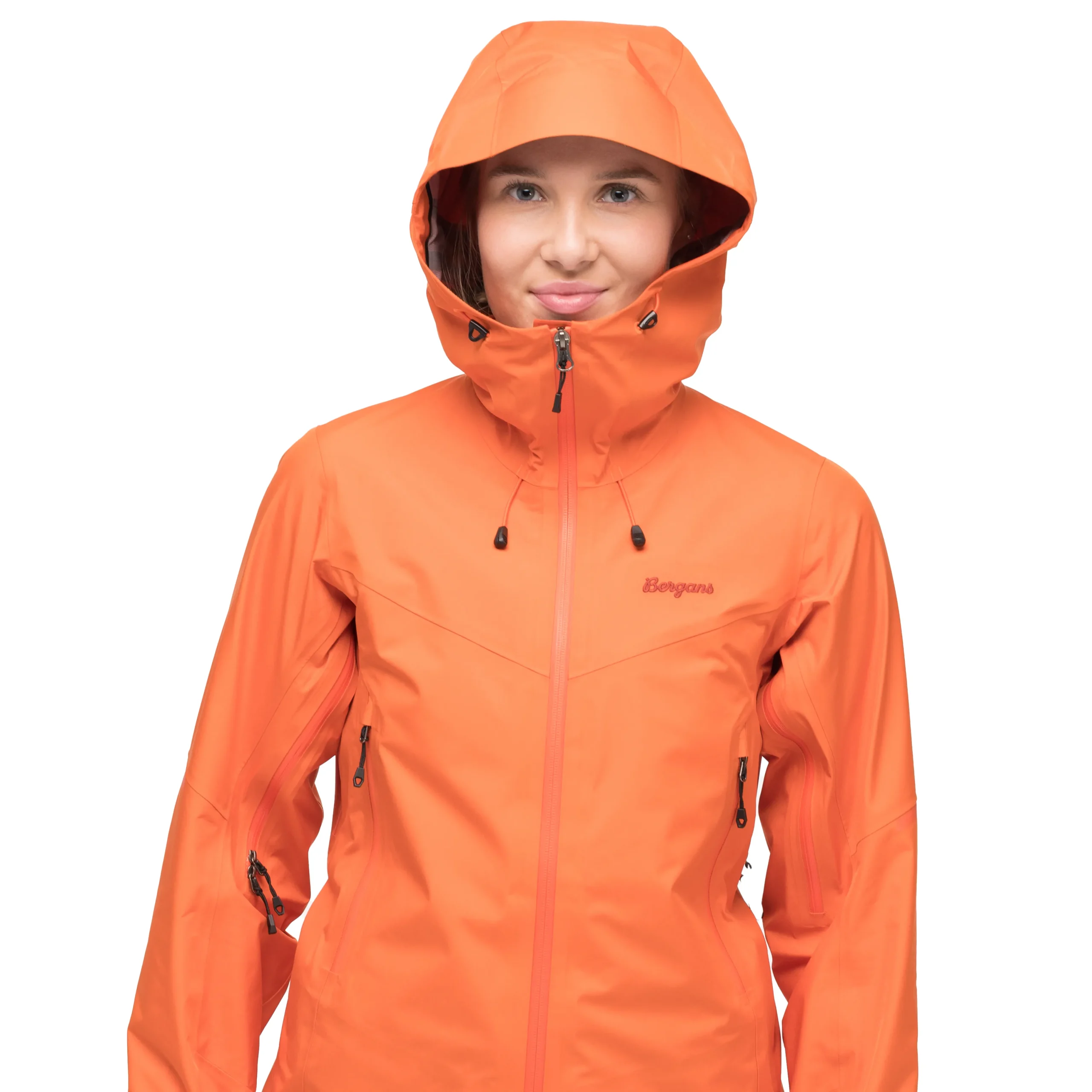 Outlet Bergans Rabot Light 3L Shell Jacket Women - Alert Orange