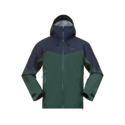 Store Bergans Rabot Light 3L Shell Jacket Men - Duke Green / Navy Blue