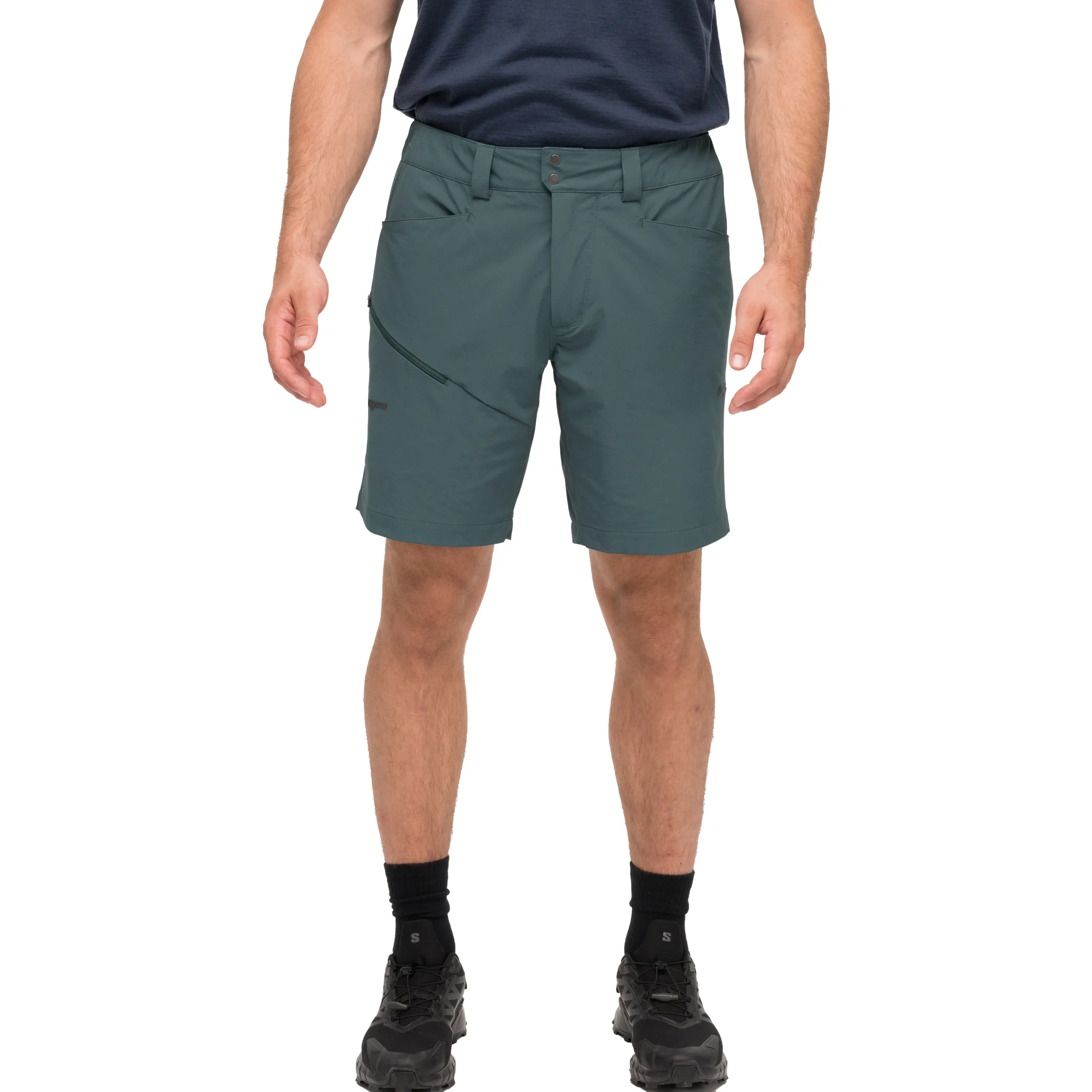 Fashion Bergans Rabot Light Softshell Shorts Men - Duke Green