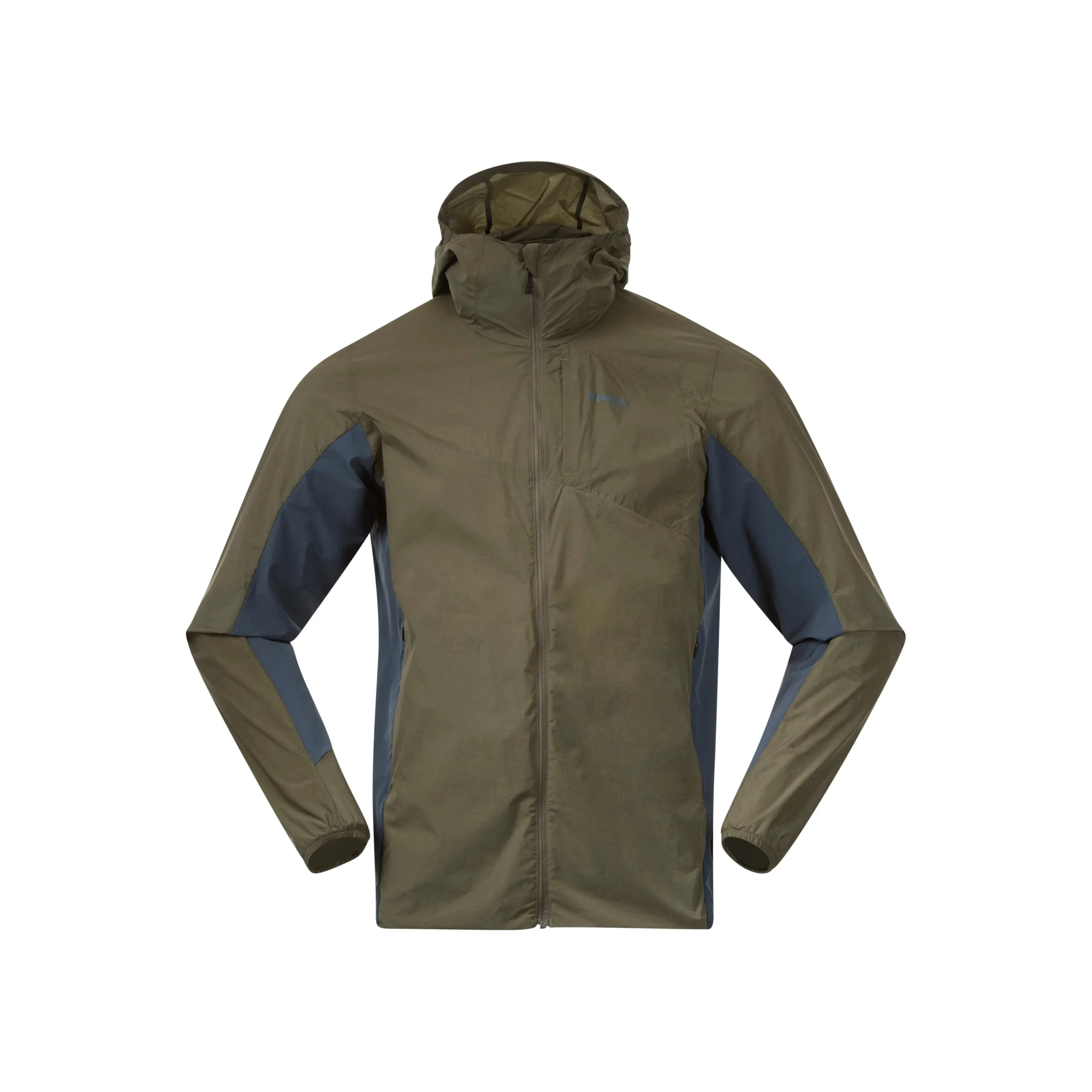 Clearance Bergans Rabot Lt Windbreaker Jacket - Green Mud