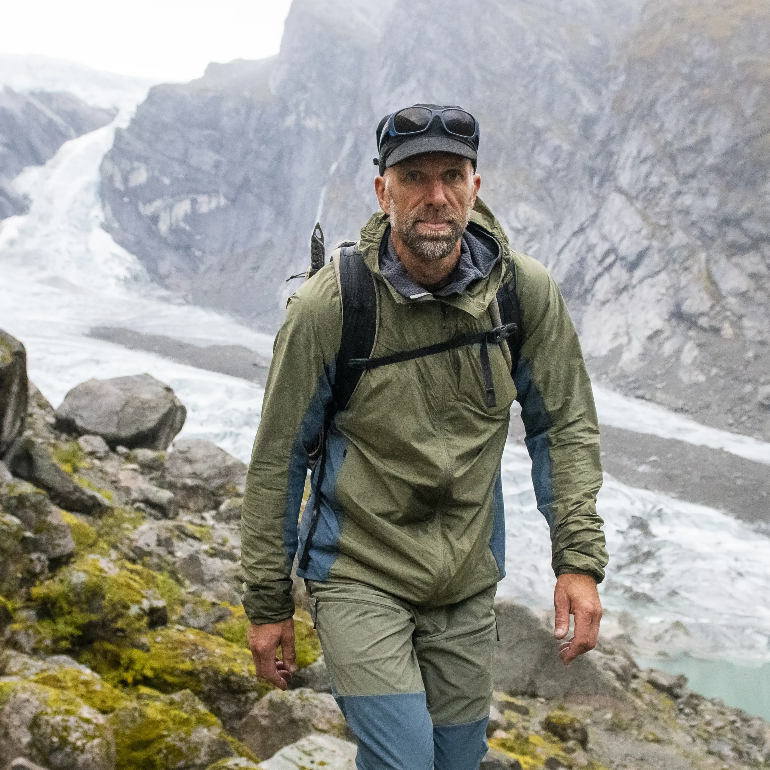 Clearance Bergans Rabot Lt Windbreaker Jacket - Green Mud