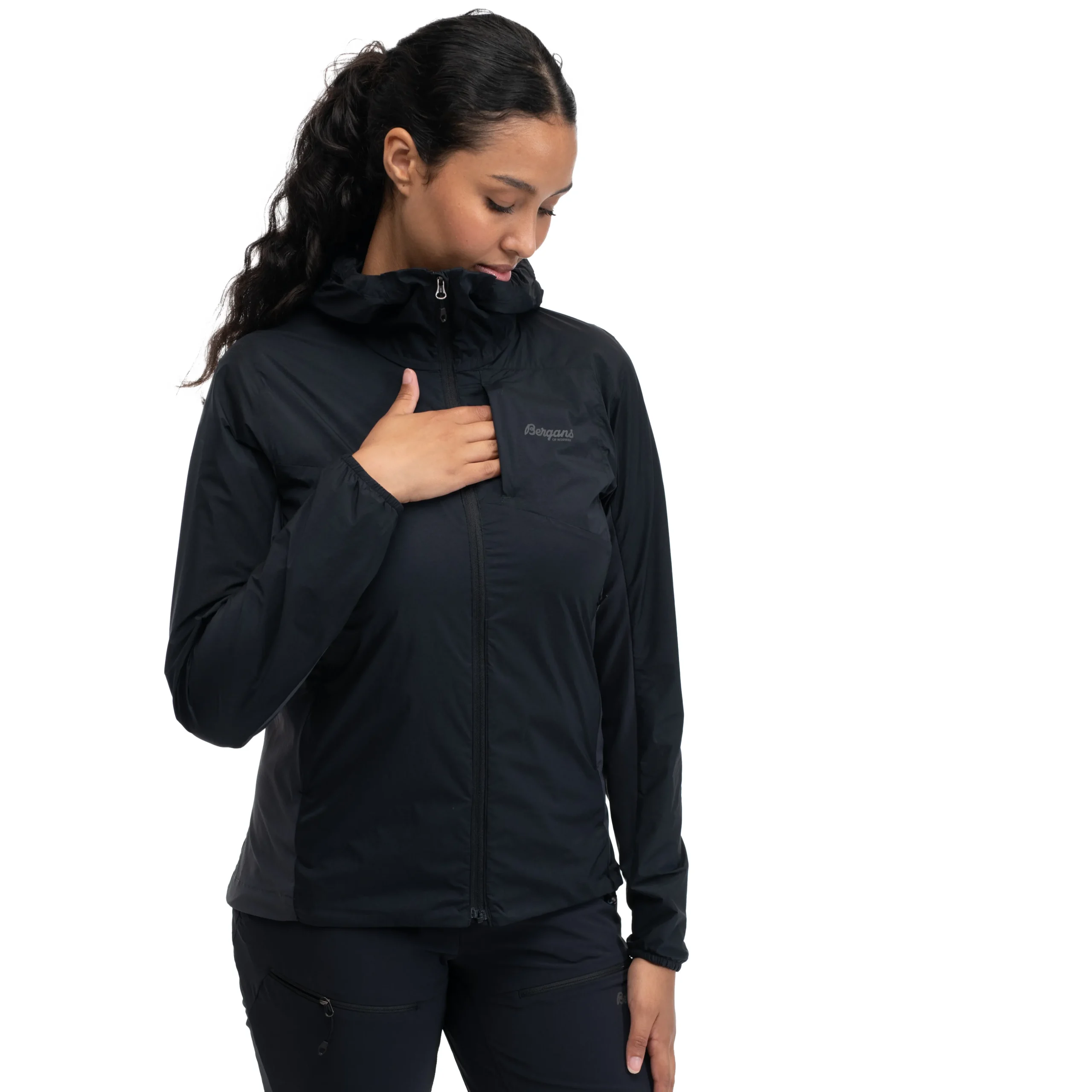 Cheap Bergans Rabot Lt Windbreaker W Jacket - Black
