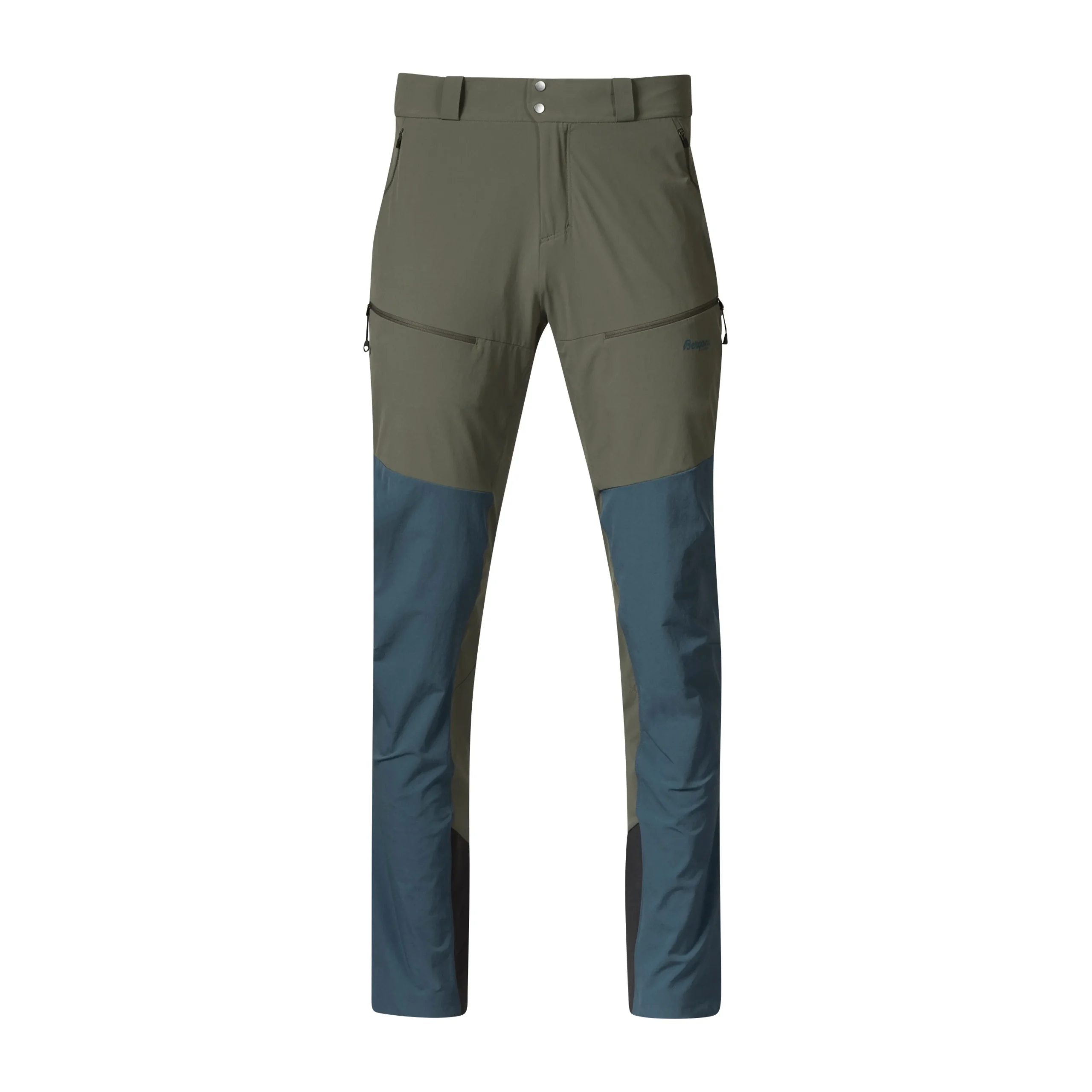 Online Bergans Rabot Softshell Pants Men - Green Mud / Orion Blue