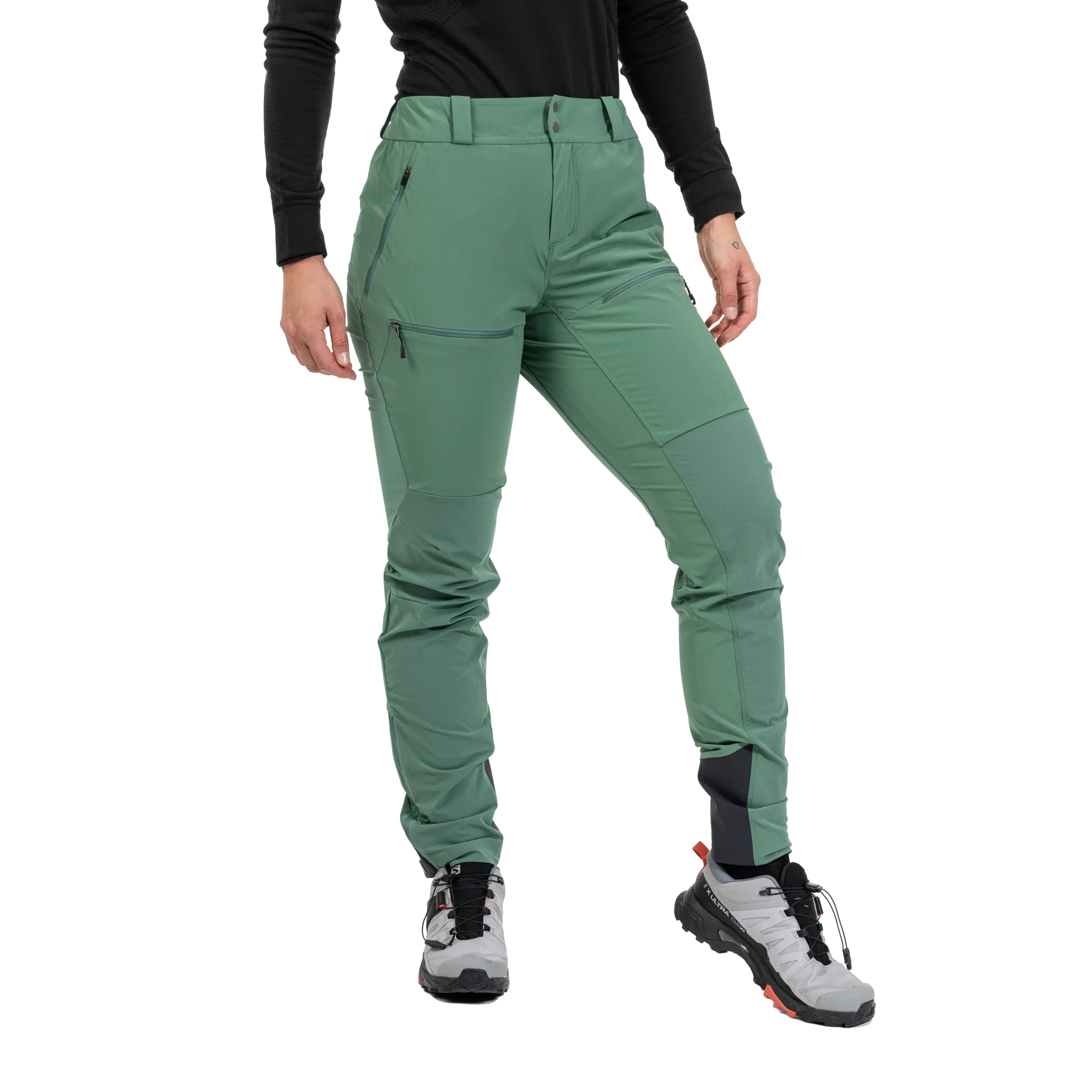 New Bergans Rabot Softshell Pants Women - Dark Jade Green