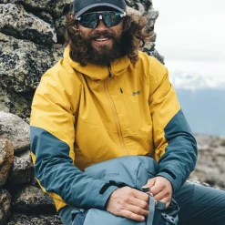 Best Sale Bergans Rabot V2 3L Jacket - Light Golden Yellow / Orion Blue