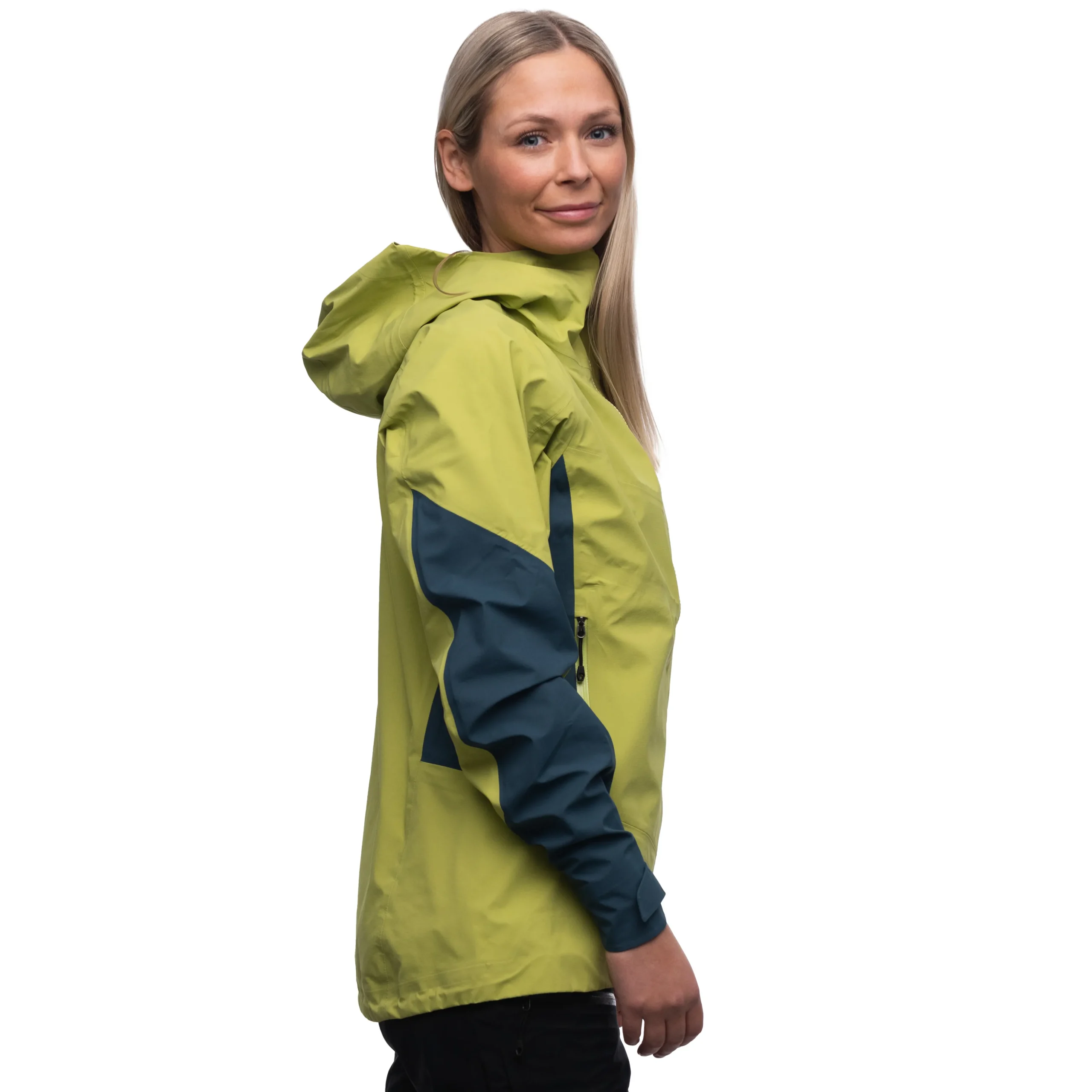 Sale Bergans Rabot V2 3L W Jacket - Green Oasis / Orion Blue