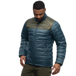 Best Sale Bergans Røros Box Down Light Jacket - Orion Blue / Green Mud