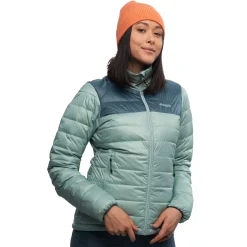 Hot Bergans Røros Box Down Light W Jacket - Misty Forest / Orion Blue