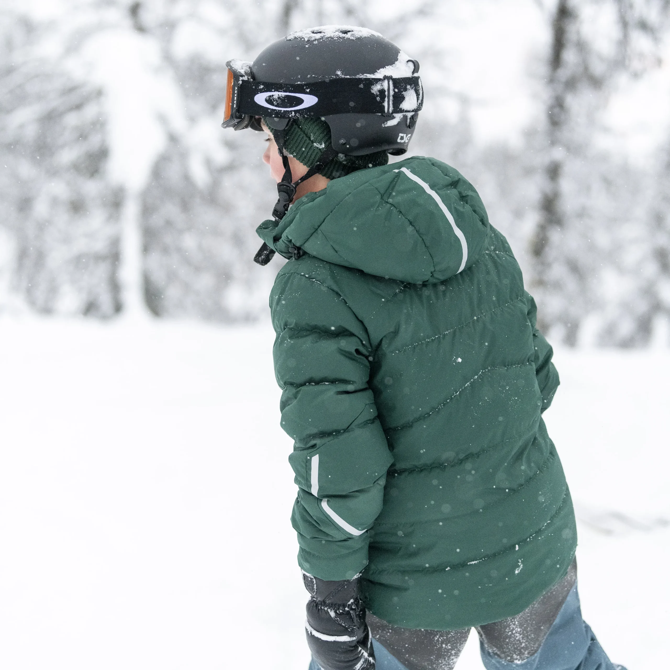 Store Bergans Røros Down Youth Jacket - Duke Green
