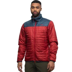 Clearance Bergans Røros Light Insulated Jacket - Red / Orion Blue