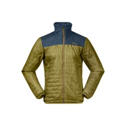 Clearance Bergans Røros Light Insulated Jacket - Olive Green / Orion Blue