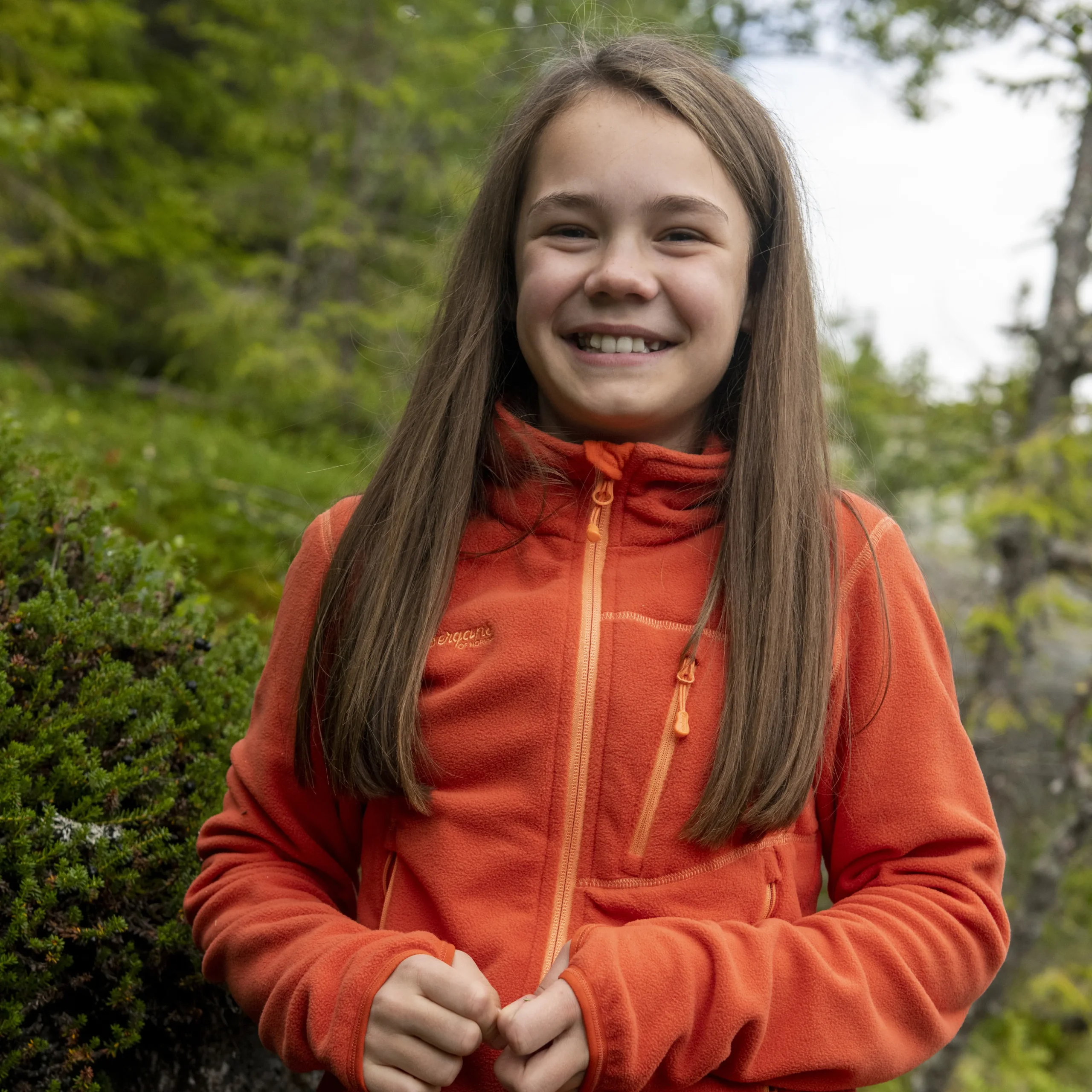 Store Bergans Runde Youth Girl Jacket - Brick