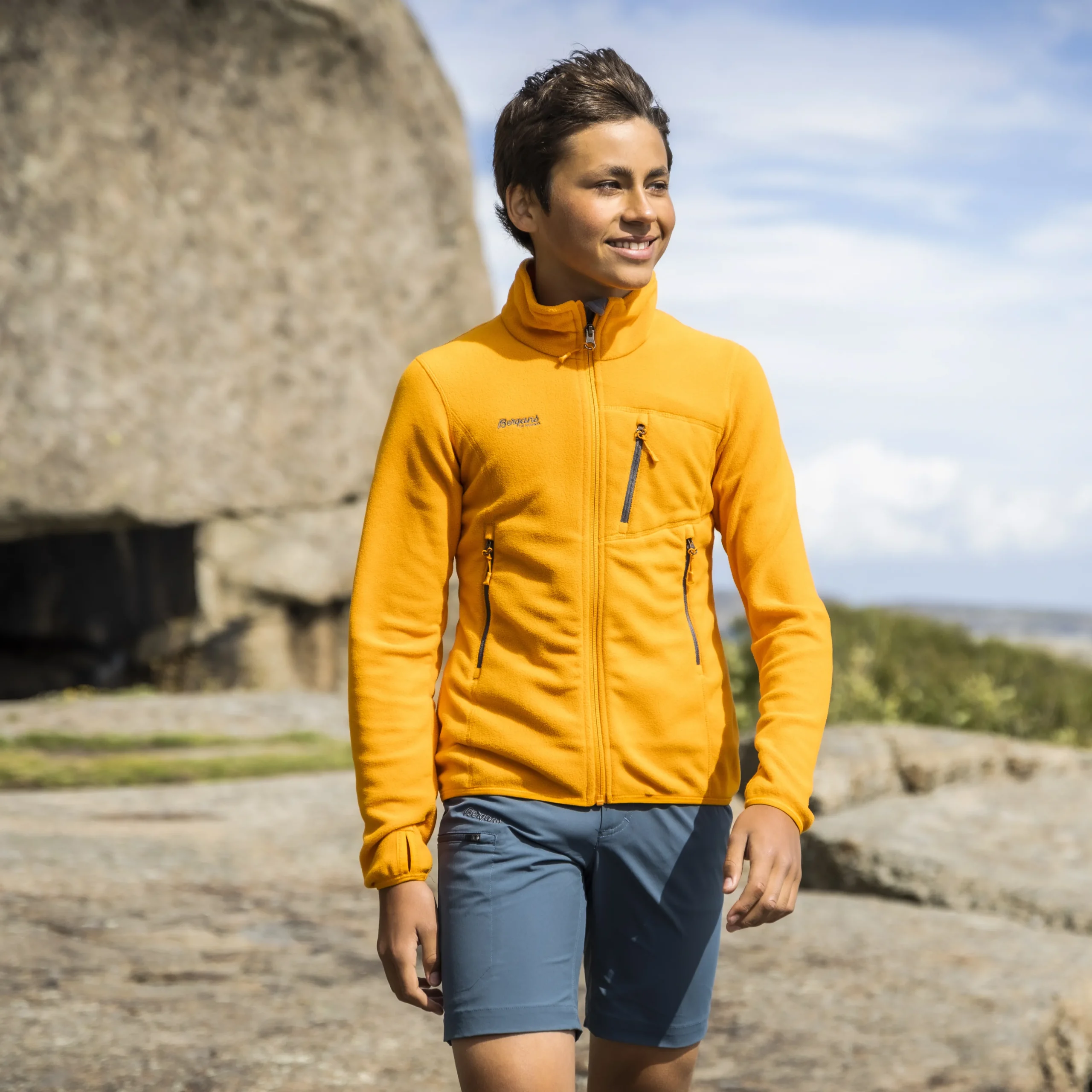 Best Bergans Runde Youth Jacket - Cloudberry Yellow