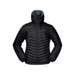 Best Sale Bergans Senja Down Light Jacket W/Hood - Dark Shadow Grey / Husky Blue