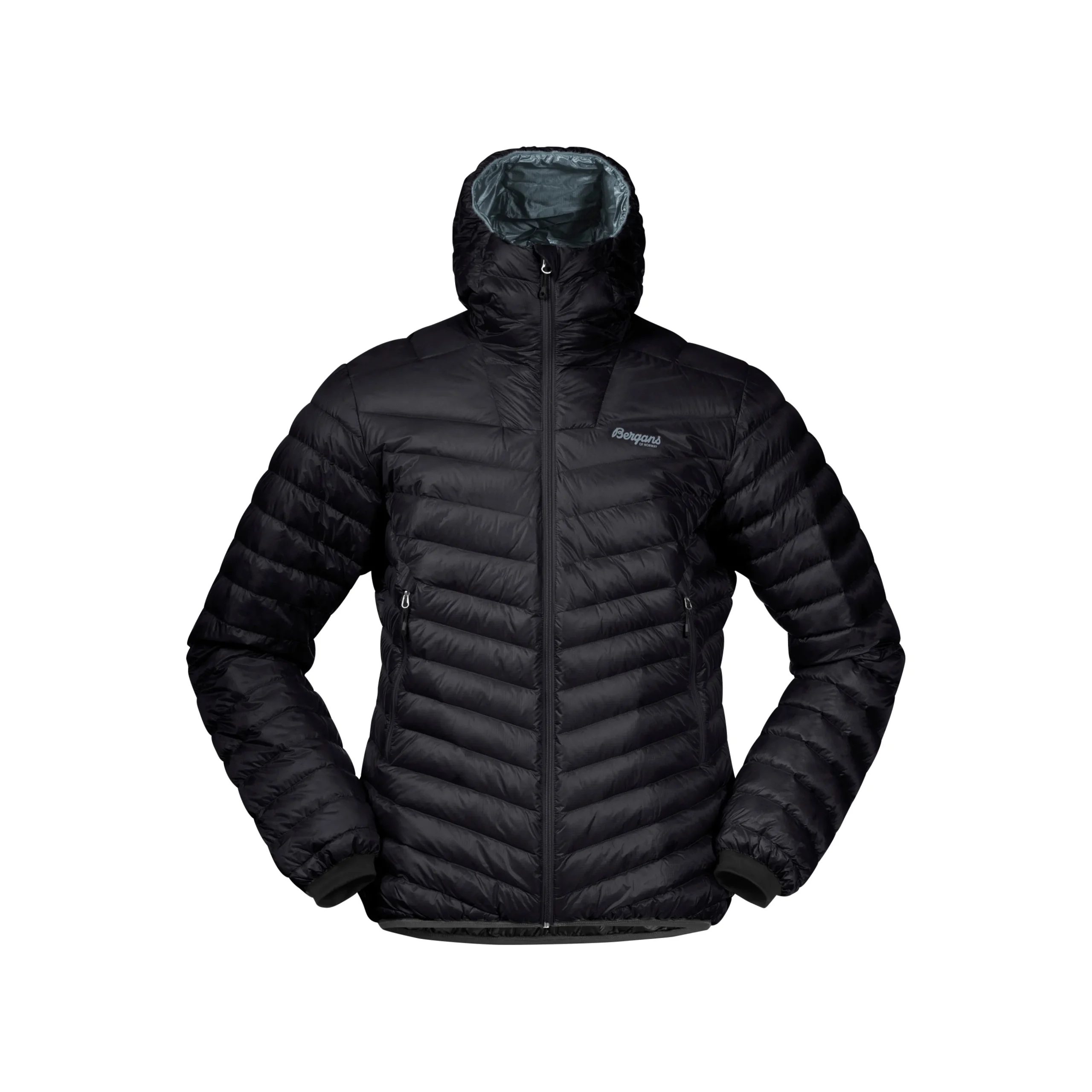Best Sale Bergans Senja Down Light Jacket W/Hood - Dark Shadow Grey / Husky Blue