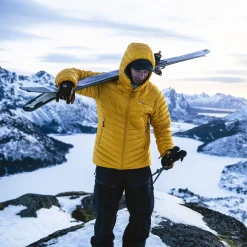 Best Bergans Senja Down Light Jacket W/Hood - Light Golden Yellow