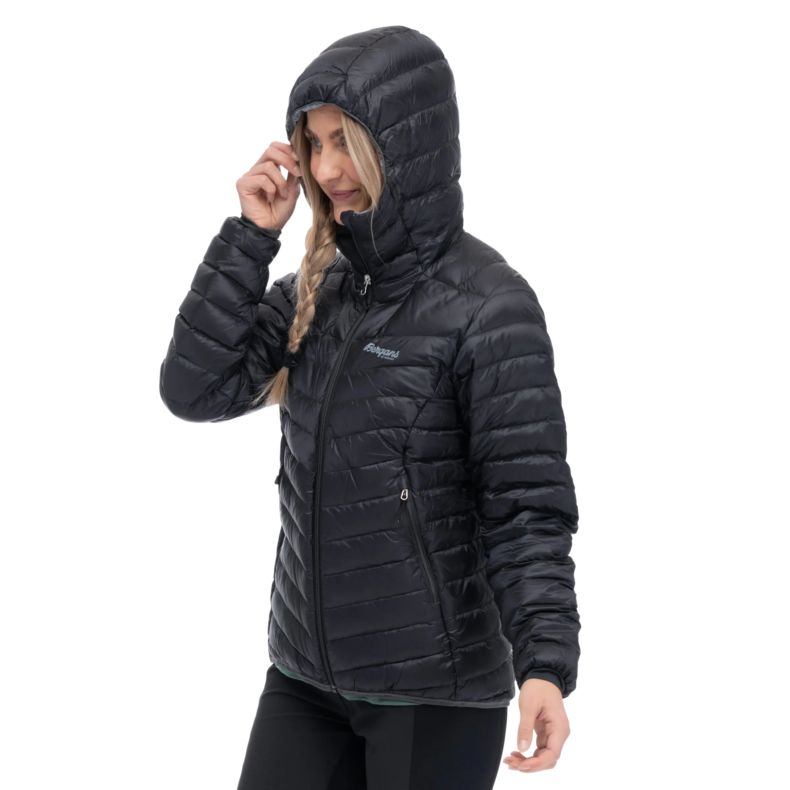 Online Bergans Senja Down Light W Jacket W/Hood - Dark Shadow Grey