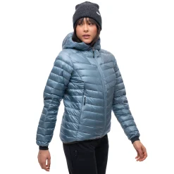 Cheap Bergans Senja Down Light W Jacket W/Hood - Smoke Blue