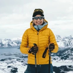 Cheap Bergans Senja Down Light W Jacket W/Hood - Light Golden Yellow