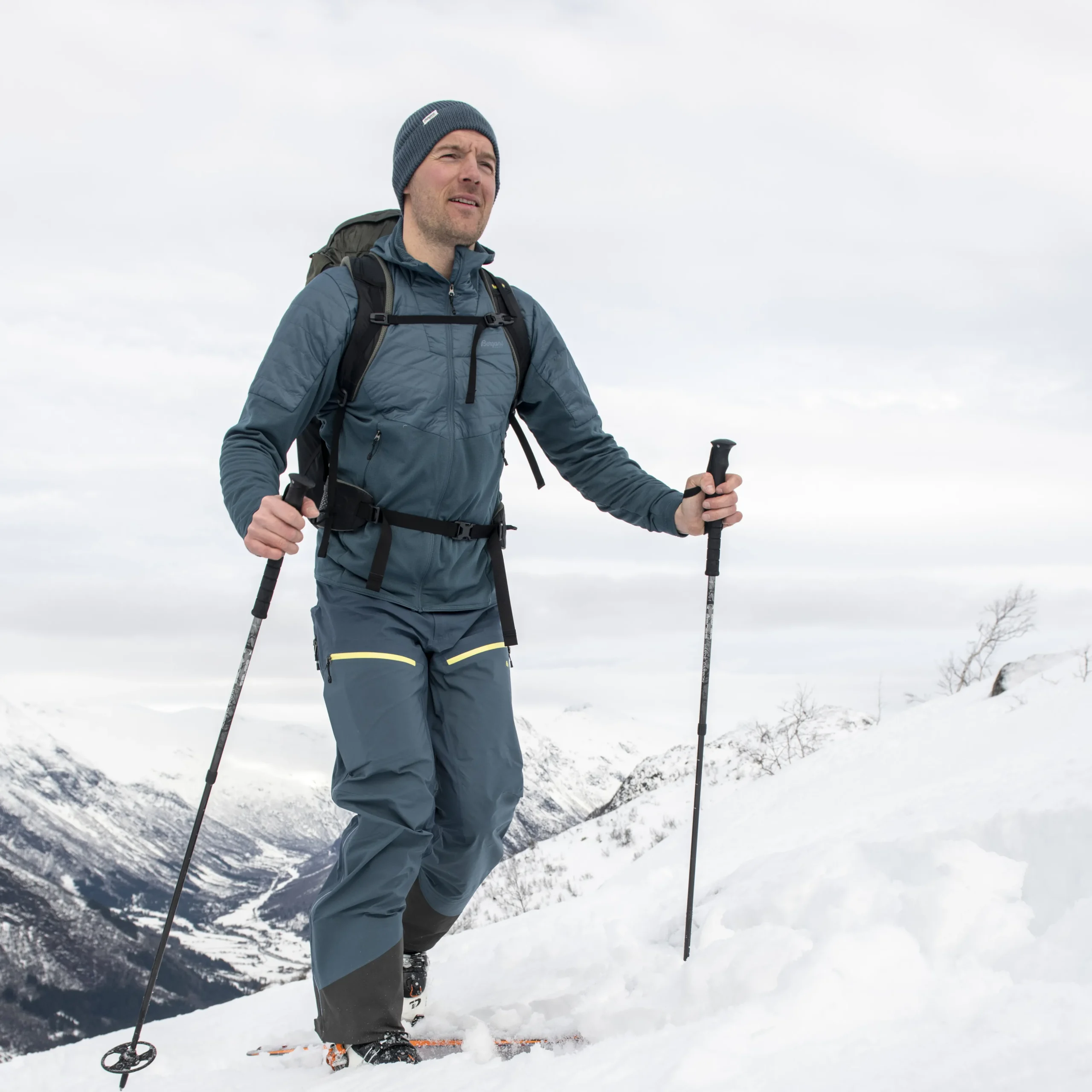 Best Bergans Senja Midlayer Hood Jacket - Orion Blue