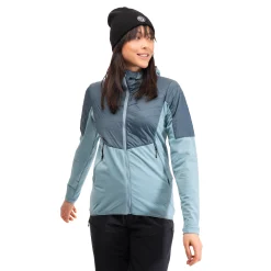 Sale Bergans Senja Midlayer Hood W Jacket - Smoke Blue / Orion Blue