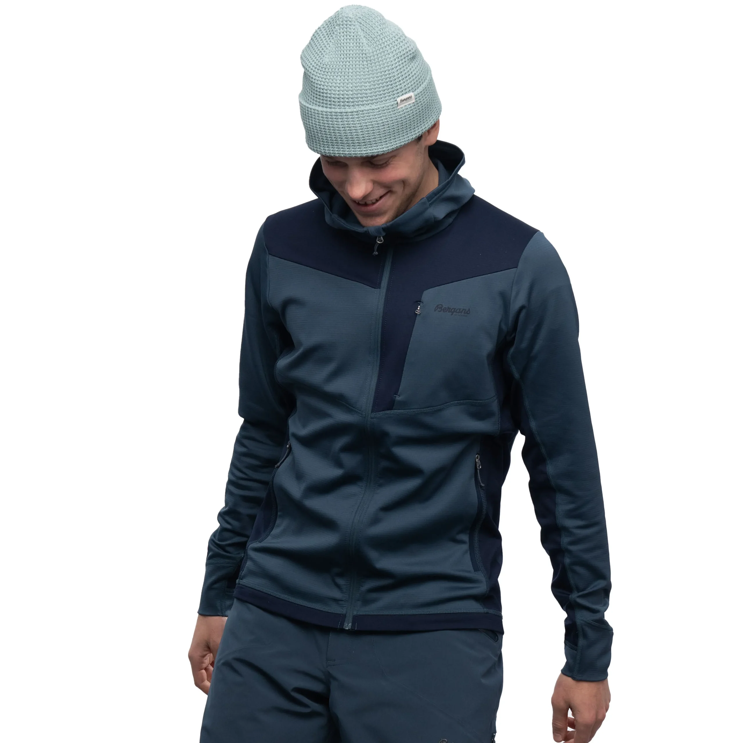 Store Bergans Skaland Hood Jacket - Orion Blue