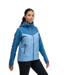 Sale Bergans Skar Light 3L Shell Jacket Women - Pacific Blue / North Sea Blue