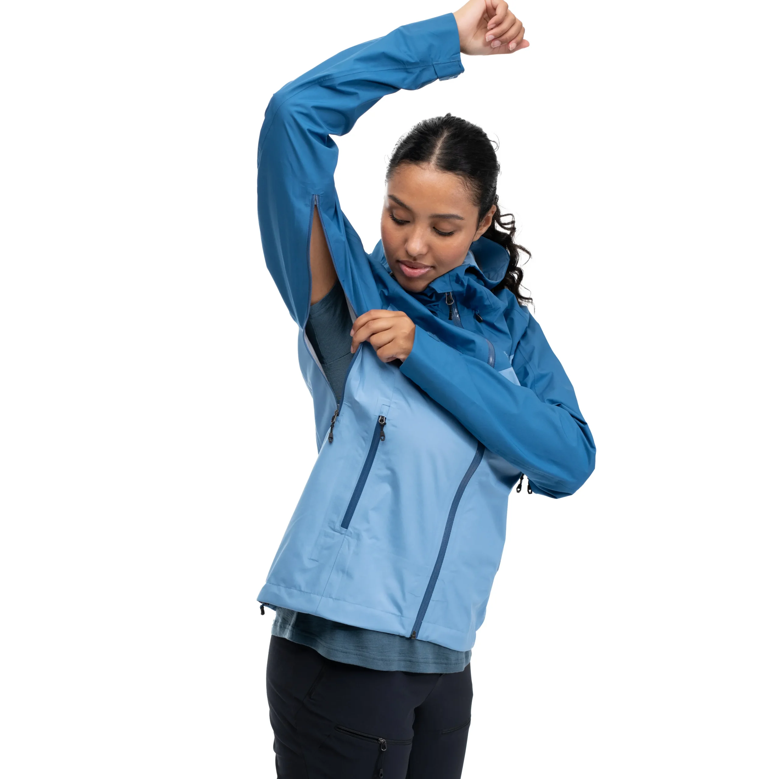 Sale Bergans Skar Light 3L Shell Jacket Women - Pacific Blue / North Sea Blue