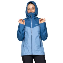 Sale Bergans Skar Light 3L Shell Jacket Women - Pacific Blue / North Sea Blue