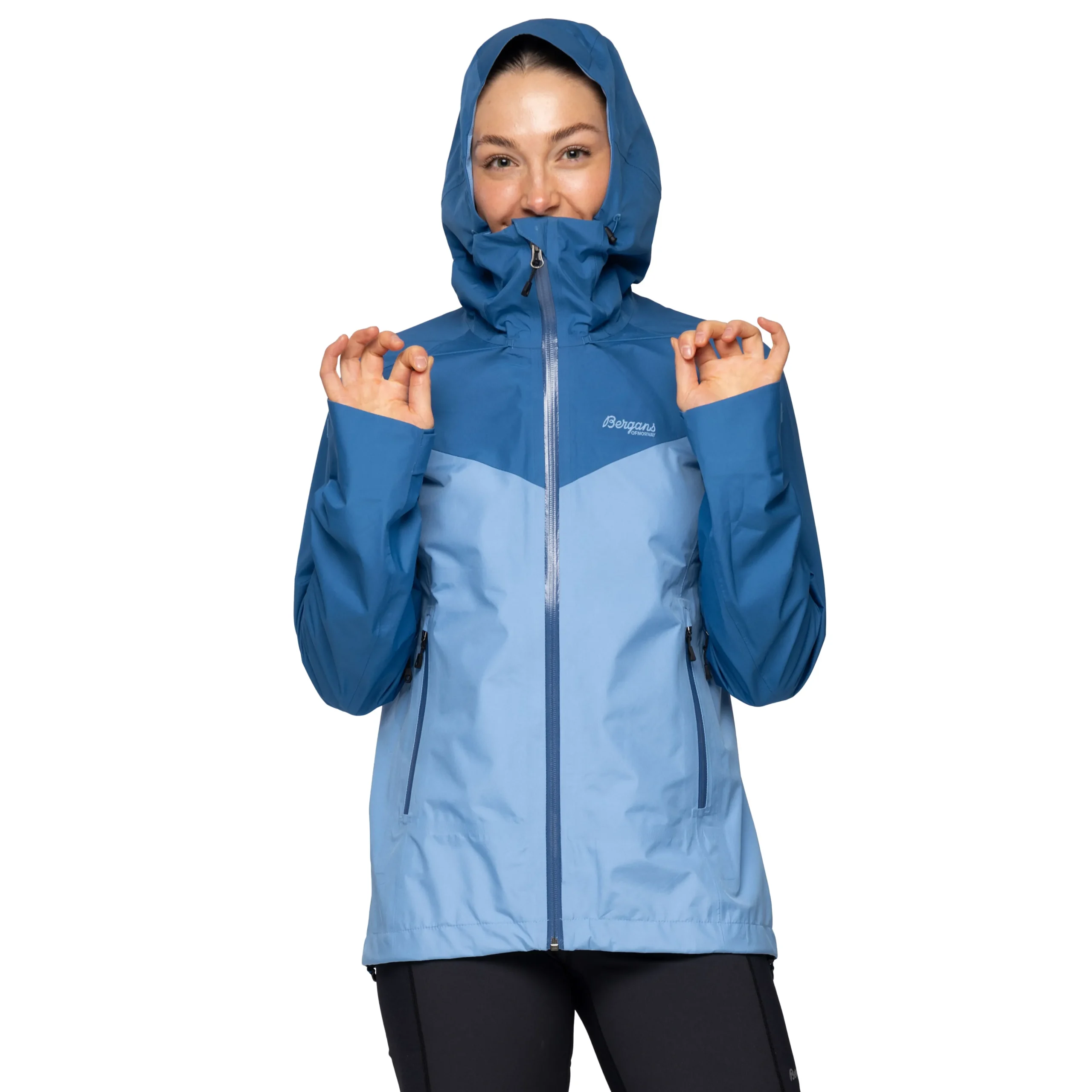 Sale Bergans Skar Light 3L Shell Jacket Women - Pacific Blue / North Sea Blue