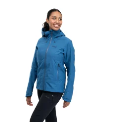 Clearance Bergans Skar Light 3L Shell Jacket Women - North Sea Blue