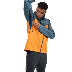 Best Bergans Skar Light 3L Shell Jacket Men - Cloudberry Yellow / Orion Blue