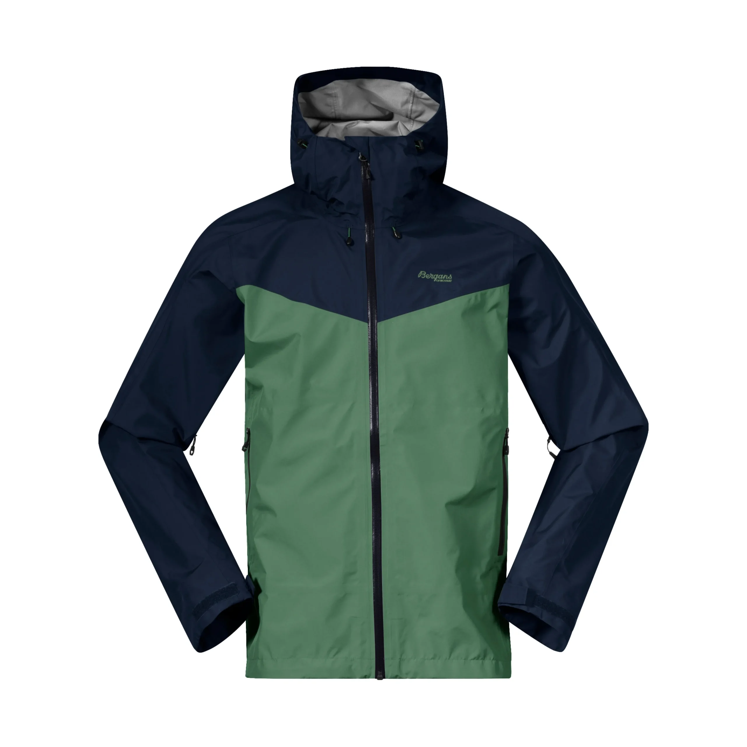 Fashion Bergans Skar Light 3L Shell Jacket Men - Dark Jade Green / Navy Blue