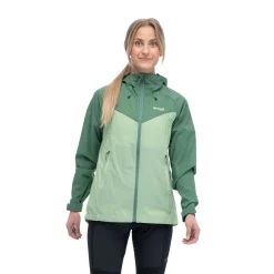 Store Bergans Skar Light Windbreaker Jacket Women - Light Jade Green / Dark Jade Green