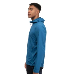 New Bergans Skar Light Windbreaker Jacket Men - North Sea Blue
