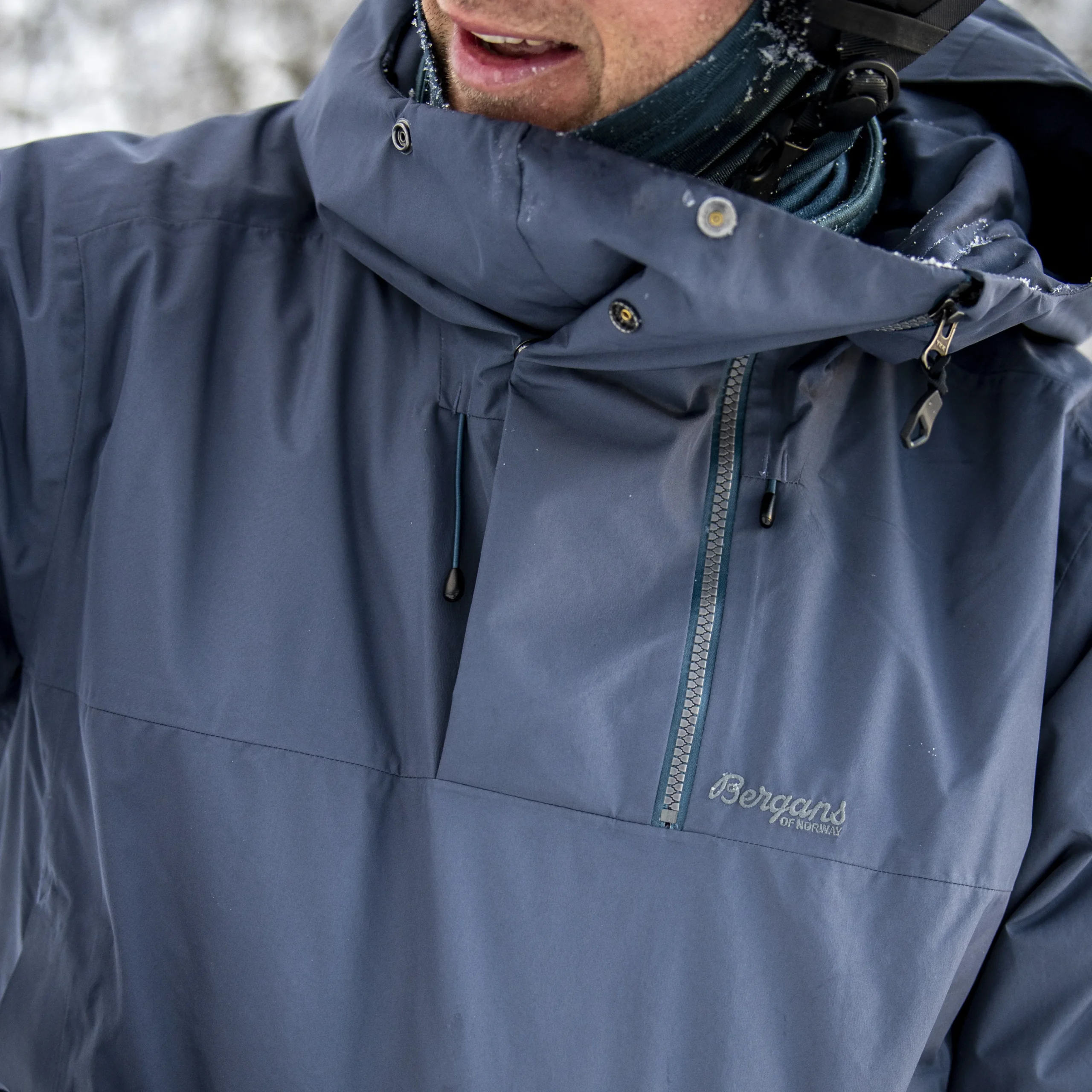 Fashion Bergans Stranda V2 Insulated Anorak - Ebony Blue