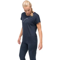 Store Bergans Tind Altitude Merino Tee Women - Navy Blue